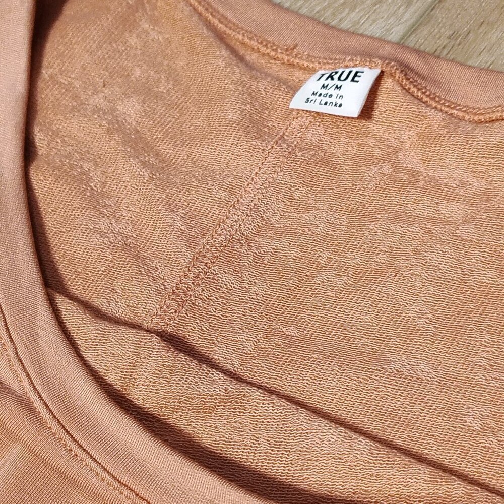 TRUE & CO WOMENS MED BLUSH SLOUCH TOP BUTTERY SOFT - Picture 4 of 8